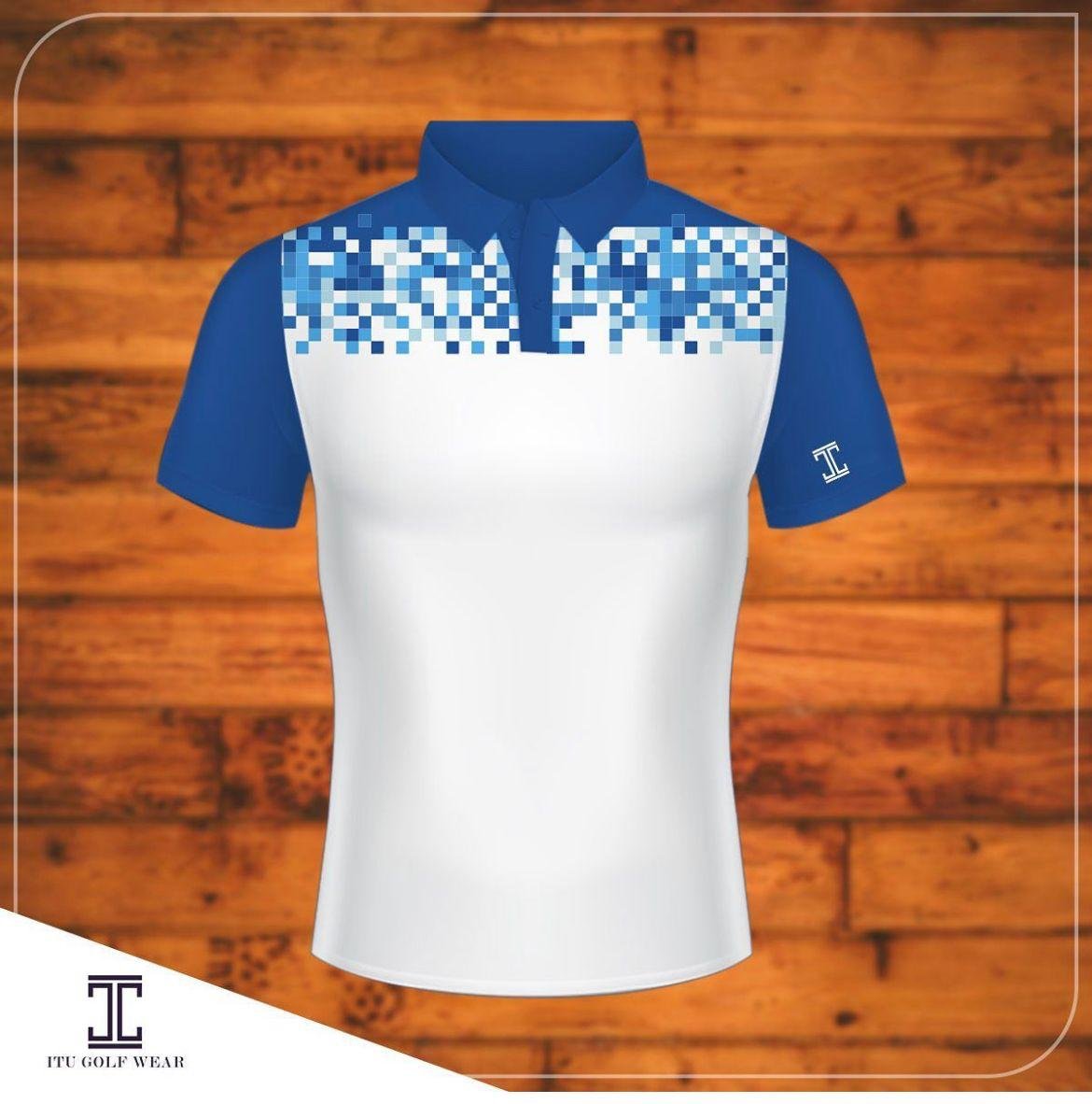 ITU Navy Fading Grid Craft Shirt